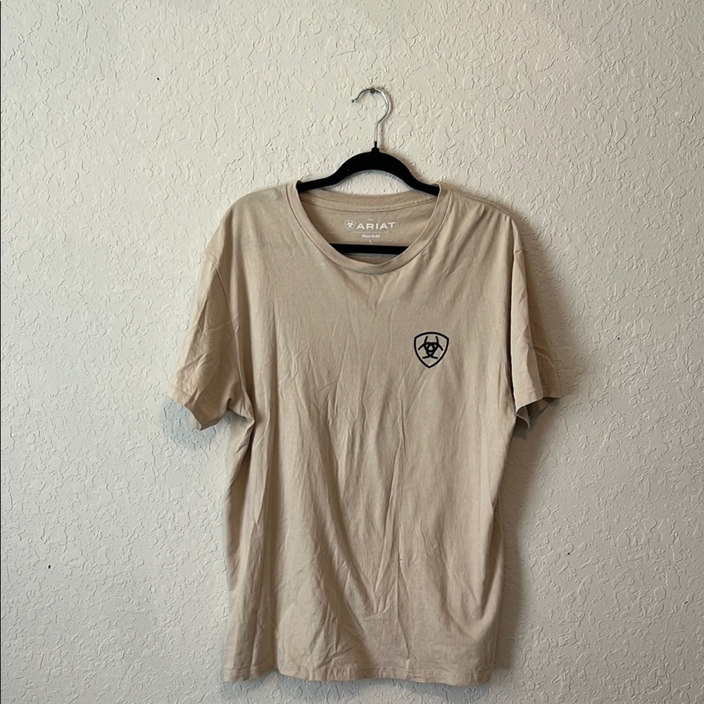Ariat Tan Short Sleeve Tee Casual Comfort